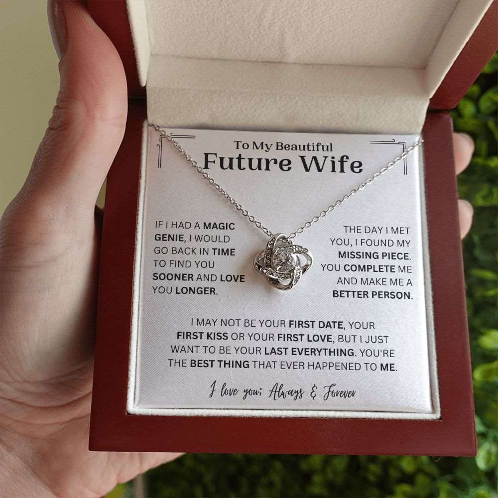 Heart Necklace - To My Future Wife - I Saw My Today, My Tomorrow And M -  Wrapsify