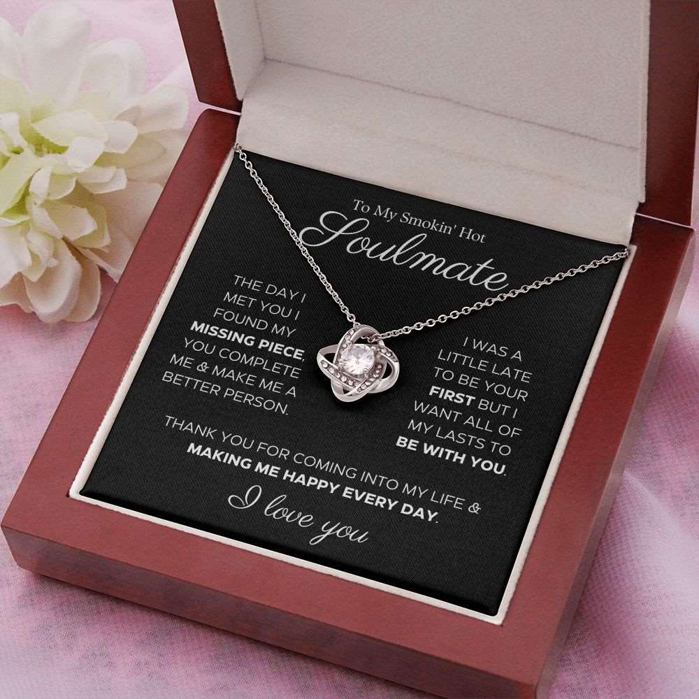 My Missing Piece | To My Soulmate | Gift for Her | Anniversary Gift | Love Knot Necklace