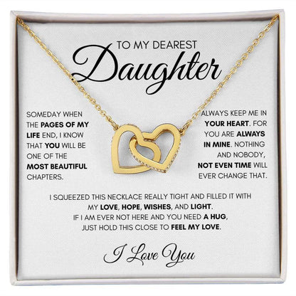 To My Dearest Daughter | Keep Me In Your Heart | Love Necklace