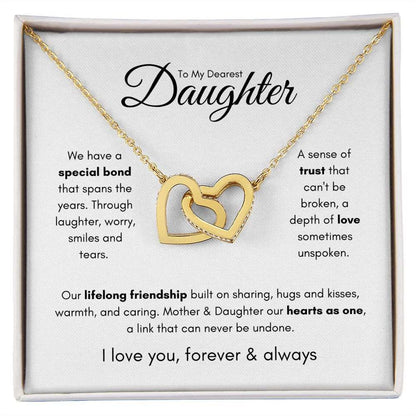 To My Dearest Daughter | Our Special Bond Interlocking Necklace