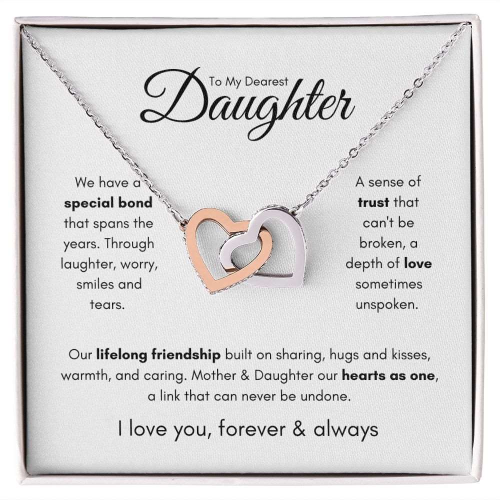 To My Dearest Daughter | Our Special Bond Interlocking Necklace