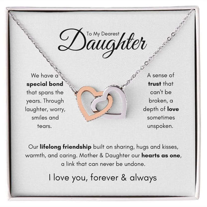 To My Dearest Daughter | Our Special Bond Interlocking Necklace