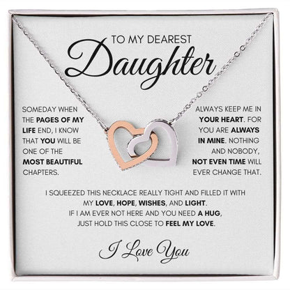 To My Dearest Daughter | Keep Me In Your Heart | Love Necklace