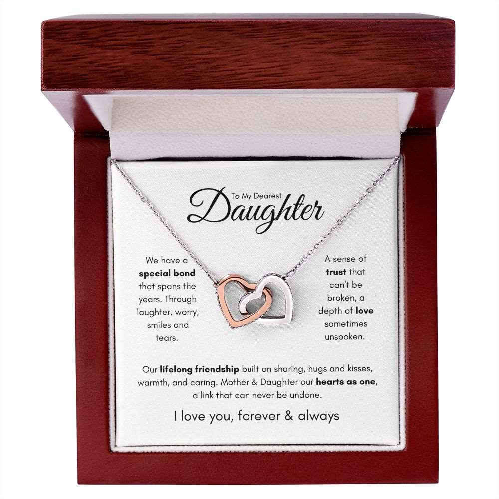 To My Dearest Daughter | Our Special Bond Interlocking Necklace