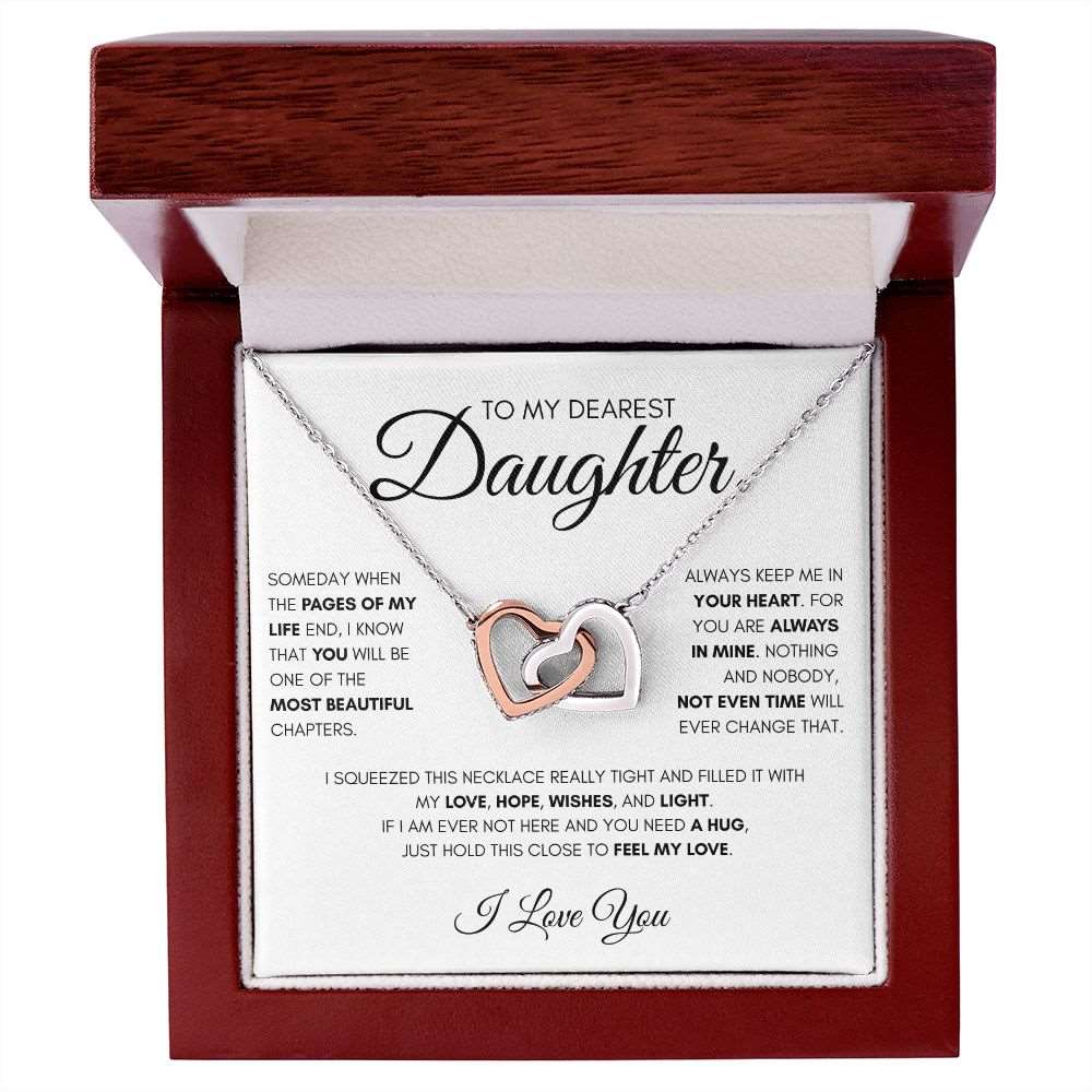 To My Dearest Daughter | Keep Me In Your Heart | Love Necklace