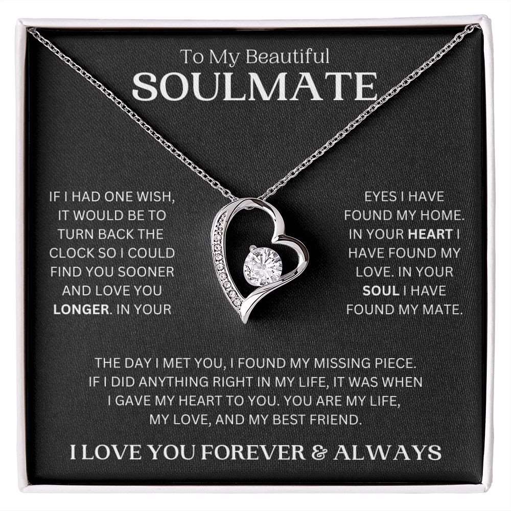 To My Beautiful Soulmate | One Wish | Forever Love Necklace