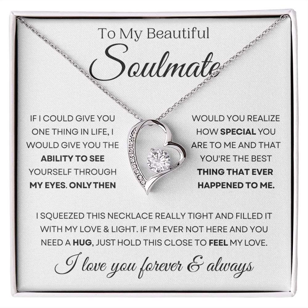 To My Beautiful Soulmate | You Are The Best Thing | Forever Love Necklace