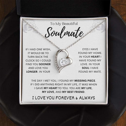 To My Beautiful Soulmate | In Your Soul | Forever Love Necklace