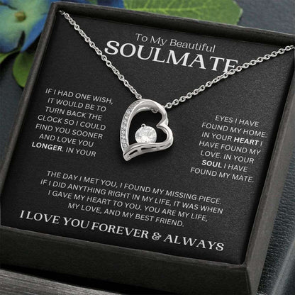 To My Beautiful Soulmate | One Wish | Forever Love Necklace