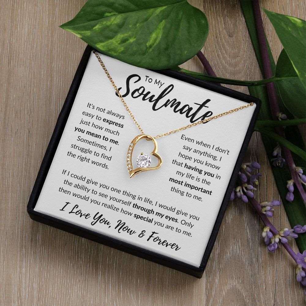 To My Soulmate | Forever Love Necklace | Gift For Her | Valentines Day | Anniversary | Special Occasion