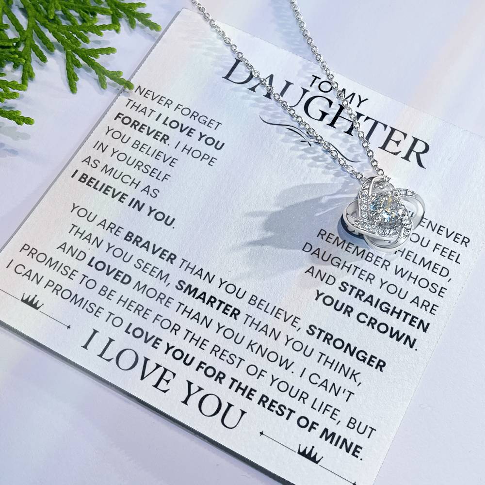 To My Daughter, I Love You! Necklace - SLV3