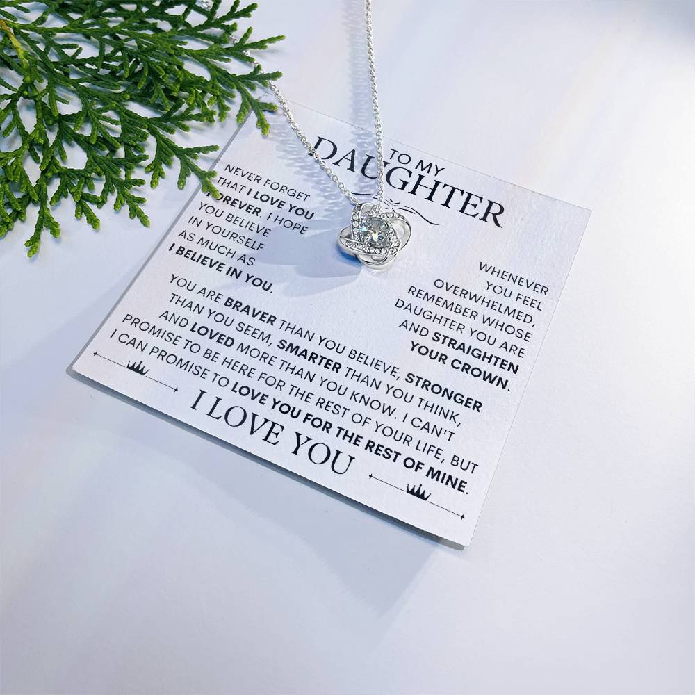 To My Daughter, I Love You! Necklace - SLV3