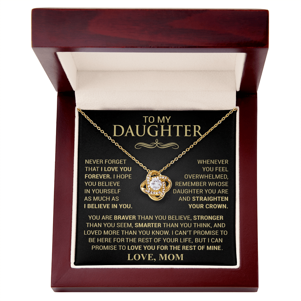 Straighten Your Crown Necklace - Love Mom