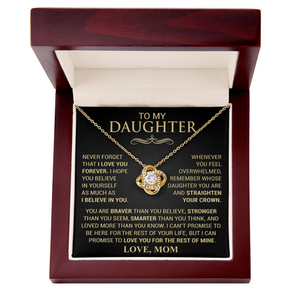 Straighten Your Crown Necklace - Love Mom