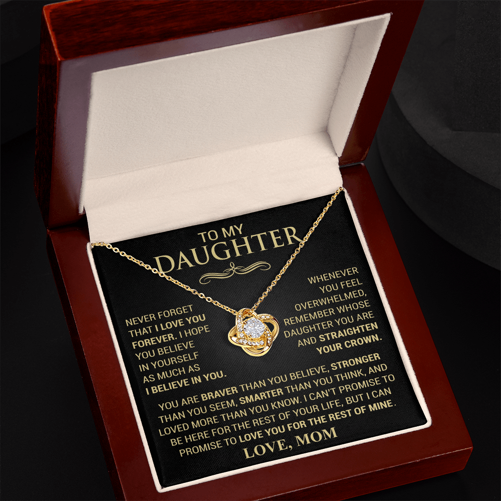 Straighten Your Crown Necklace - Love Mom
