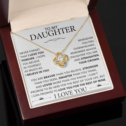 To My Daughter, I Love You! Necklace - SLV3