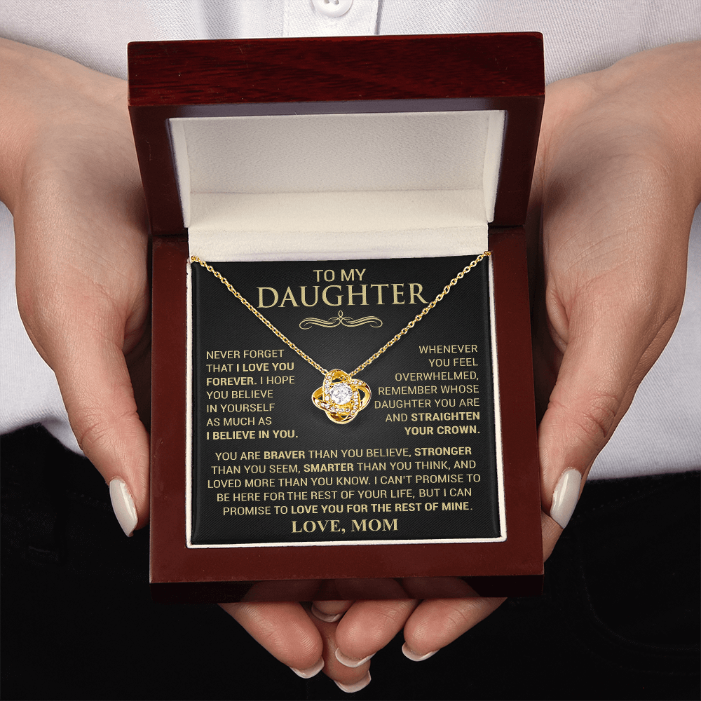 Straighten Your Crown Necklace - Love Mom
