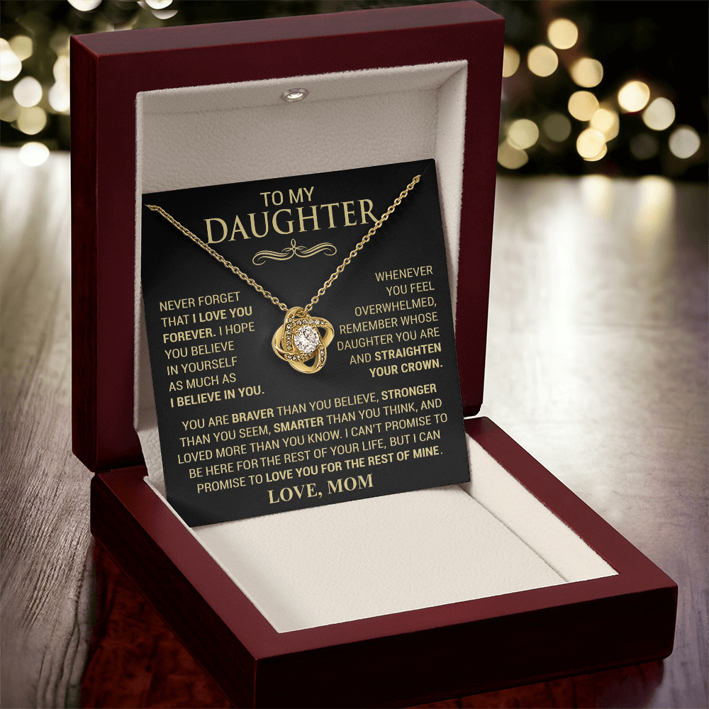 Straighten Your Crown Necklace - Love Mom