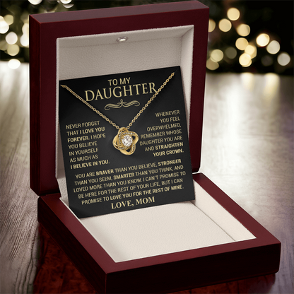 Straighten Your Crown Necklace - Love Mom