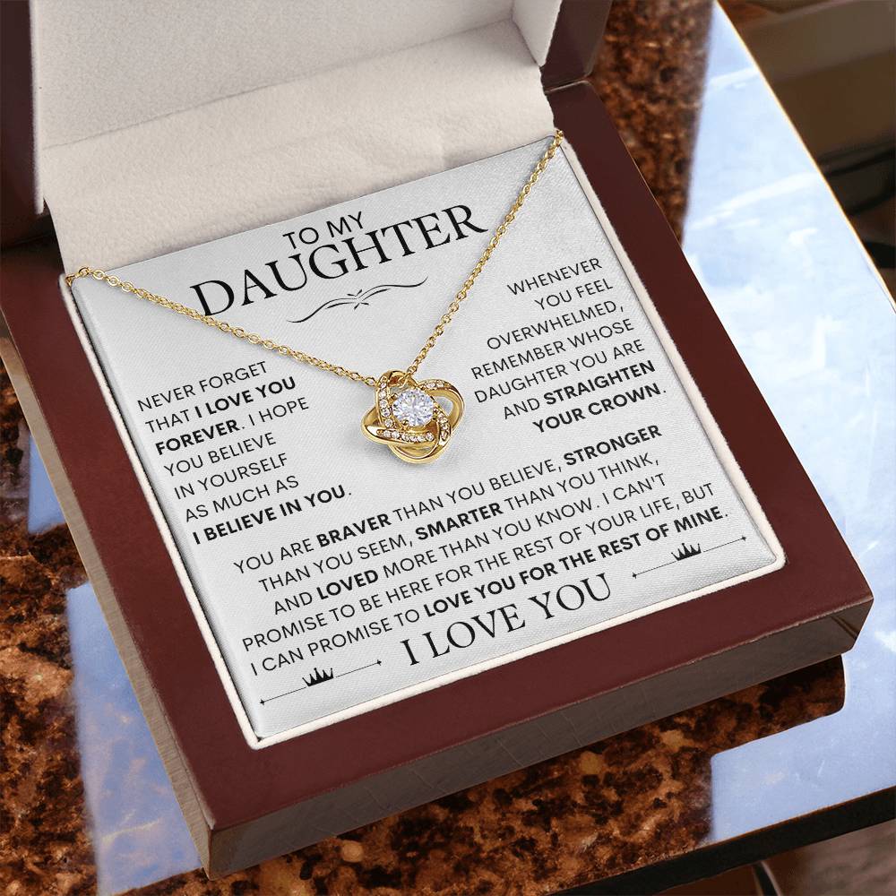 To My Daughter, I Love You! Necklace - SLV3