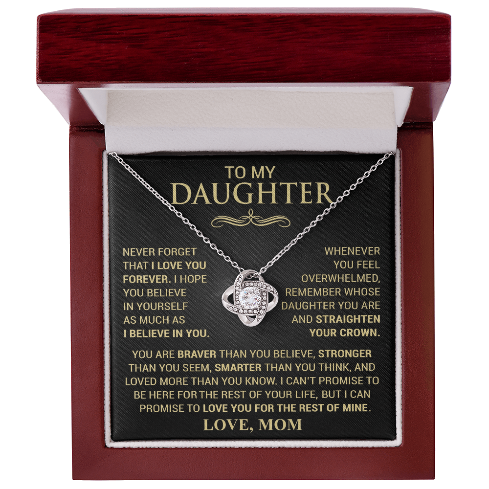 Straighten Your Crown Necklace - Love Mom