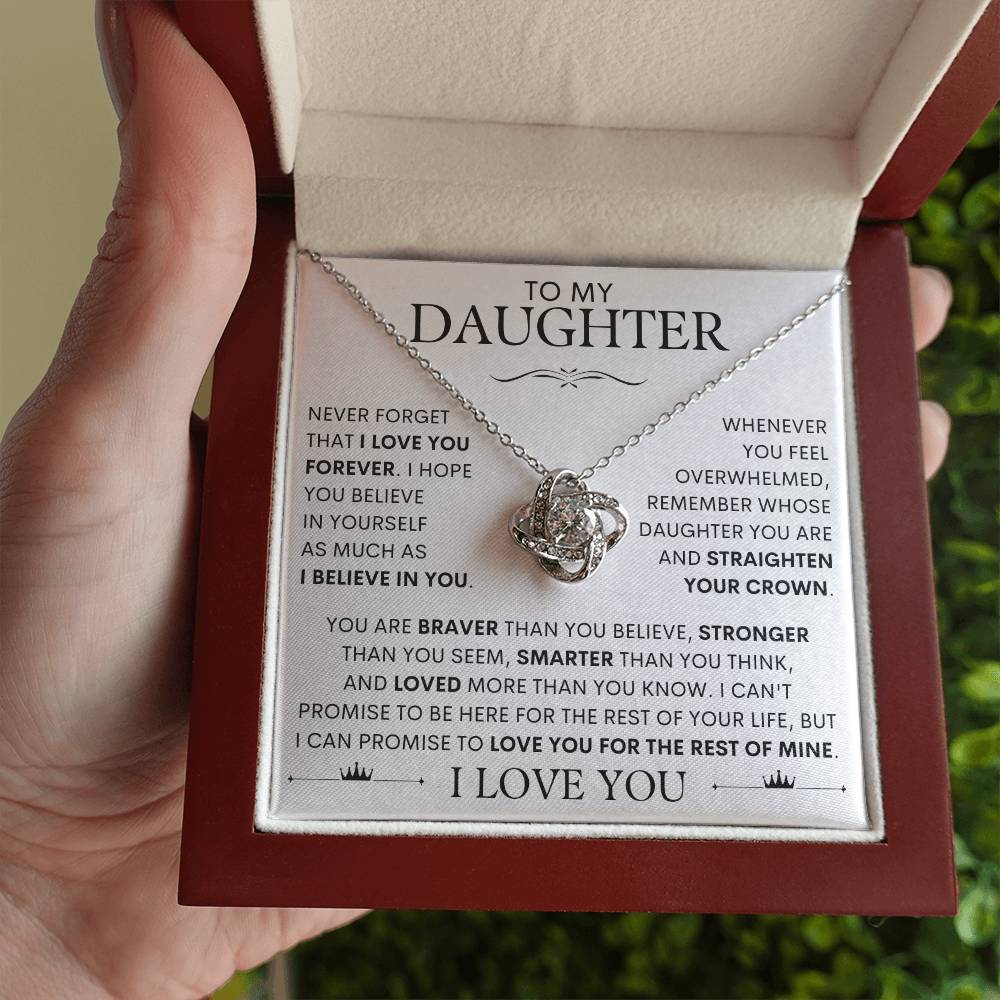 To My Daughter, I Love You! Necklace - SLV3