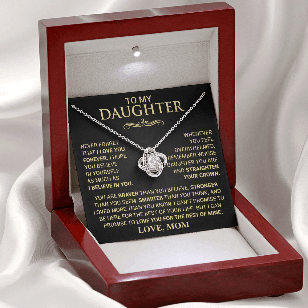 Straighten Your Crown Necklace - Love Mom