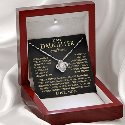 Straighten Your Crown Necklace - Love Mom