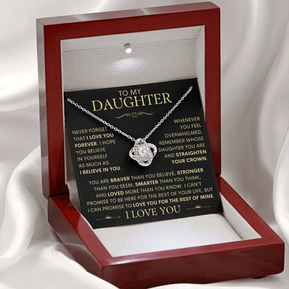 To My Daughter, Never Forget That I Love You Necklace - SLV1