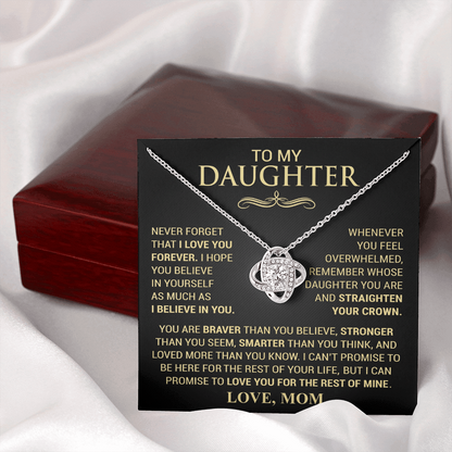 Straighten Your Crown Necklace - Love Mom