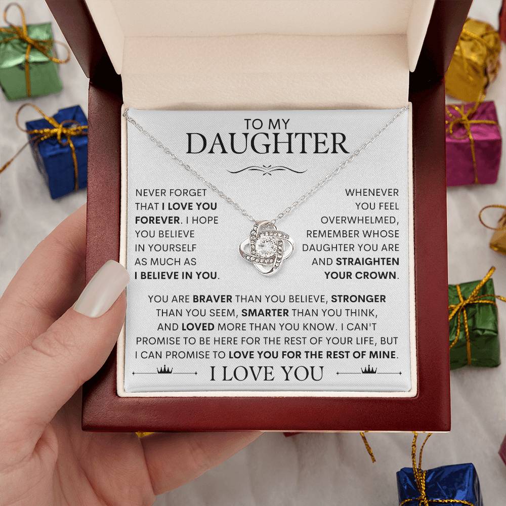 To My Daughter, I Love You! Necklace - SLV3