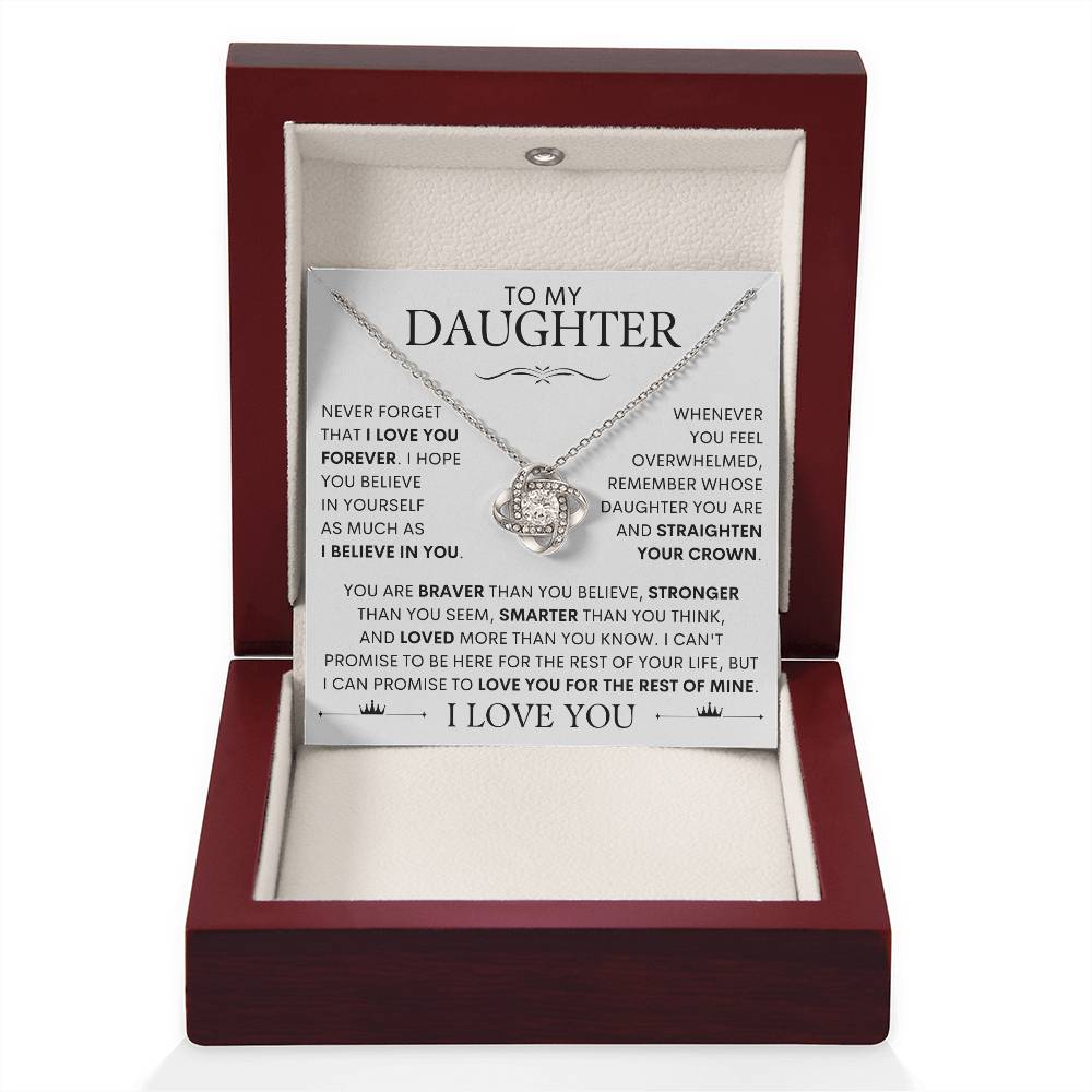 To My Daughter, I Love You! Necklace - SLV3