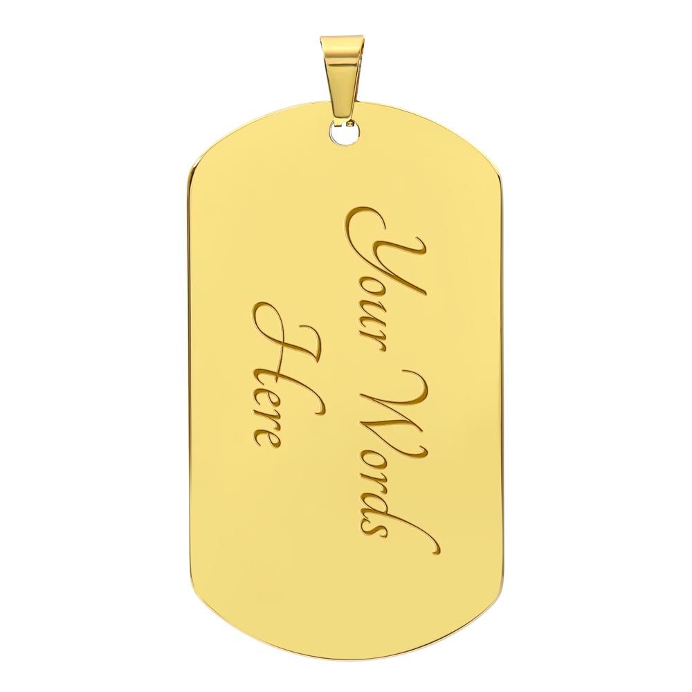 To My Badass Daughter Dog Tag | Badass Daughter Necklace | Necklace for Daughter | Gift for Daughter | Birthday Gift | Wedding Gift | Military Dog Tag | Dog Tag