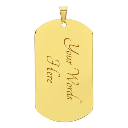 To My Badass Daughter Dog Tag | Badass Daughter Necklace | Necklace for Daughter | Gift for Daughter | Birthday Gift | Wedding Gift | Military Dog Tag | Dog Tag