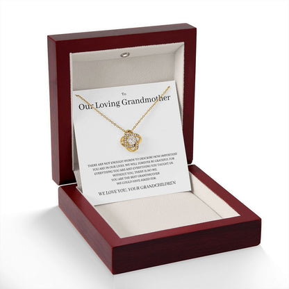 We Love You Grandma, Love Knot Necklace